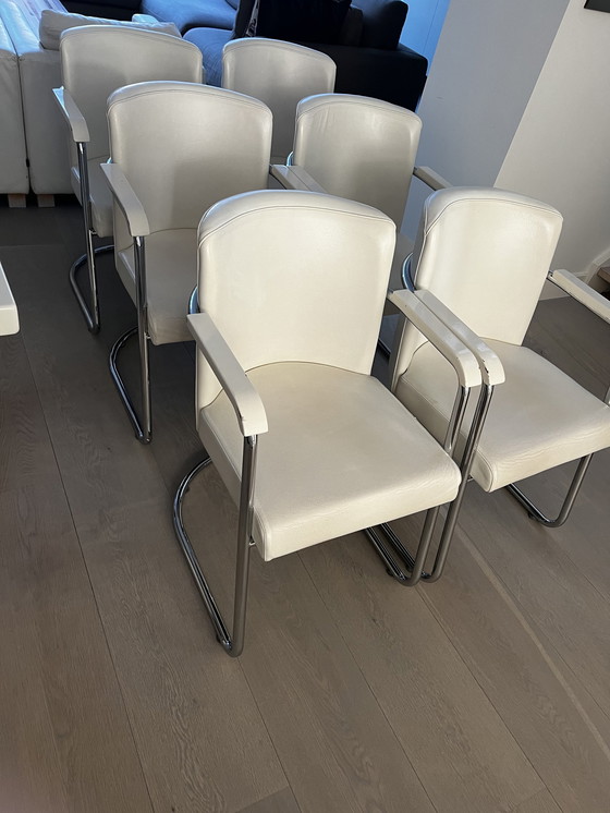 Image 1 of 6x Jan Des Bouvrie Esszimmerstuhl