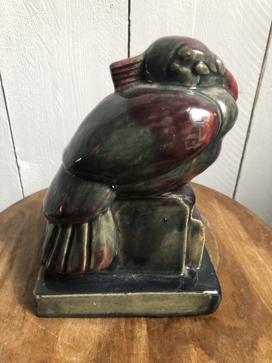 Image 1 of Keramischer Vogel, unsigniert, Zeitraum Jan Schonk