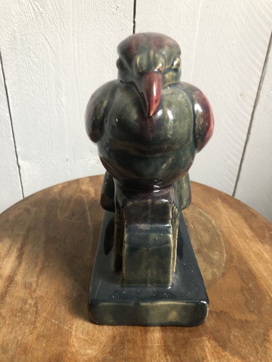 Image 1 of Keramischer Vogel, unsigniert, Zeitraum Jan Schonk