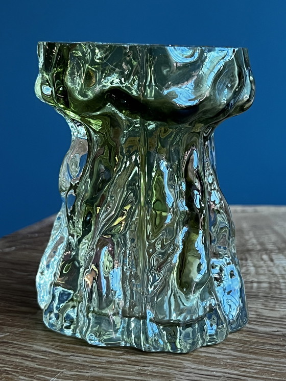 Image 1 of Ingridglass / Ingrid Hellgrün 'Rinde' Vase '70