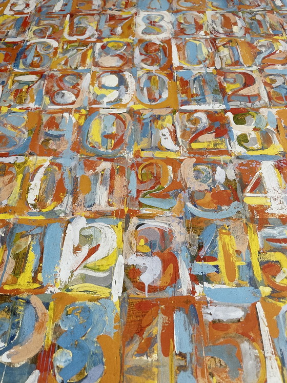 Image 1 of Jasper Johns (Amerikaner, geboren 1930), Numbers In Color, (1958-59), Copyright Albright Knox, New York