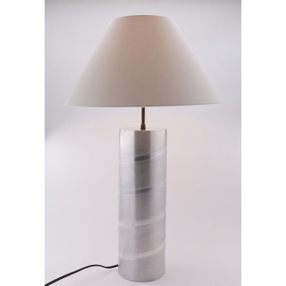 Image 1 of Paar alte Aluminium-Röhrenlampen, 1970er Jahre