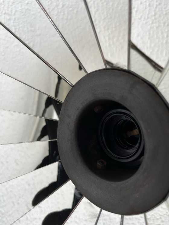 Image 1 of Industrielle Metall-Hängeleuchte Mit Spiegel