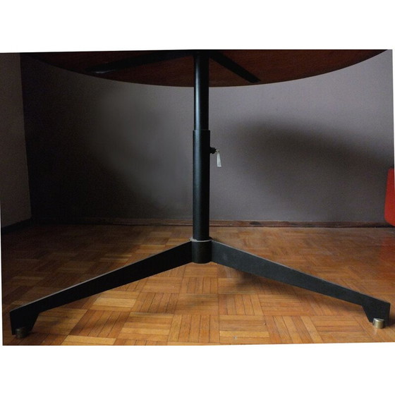 Image 1 of Vintage Tisch Nussbaum Eisen Messing von Borsani Osvaldo für Tecno Italien 1954
