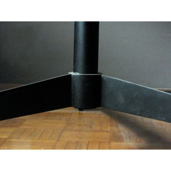 Image 1 of Vintage Tisch Nussbaum Eisen Messing von Borsani Osvaldo für Tecno Italien 1954