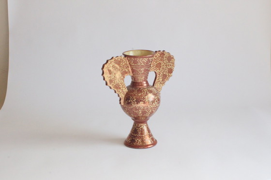 Image 1 of Hispano-Moreske neoklassizistische Kupfer-Lüster-Vasen, 19.