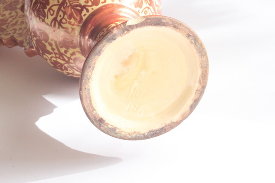 Image 1 of Hispano-Moreske neoklassizistische Kupfer-Lüster-Vasen, 19.