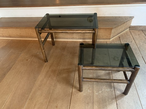 Vintage Couchtisch mit Beistelltischen