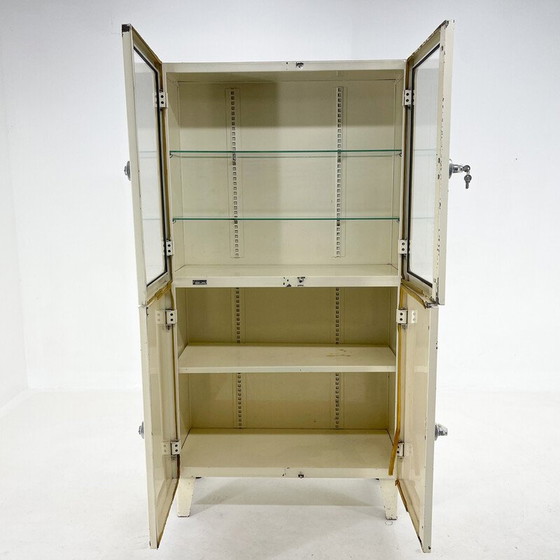 Image 1 of Vitrine aus Metall und Glas von Smrečina Oz Pukavec, Tschechoslowakei 1950er Jahre