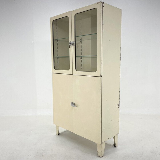 Image 1 of Vitrine aus Metall und Glas von Smrečina Oz Pukavec, Tschechoslowakei 1950er Jahre