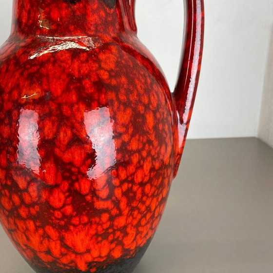 Image 1 of Vintage fette Lava Keramik Vase für Scheurich, Deutschland 1970er