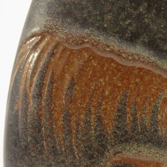 Image 1 of Vase aus Keramik und Muranoglas von Scheurisch, Italien 1980