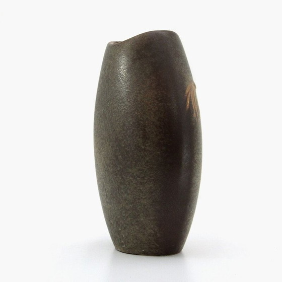 Image 1 of Vase aus Keramik und Muranoglas von Scheurisch, Italien 1980