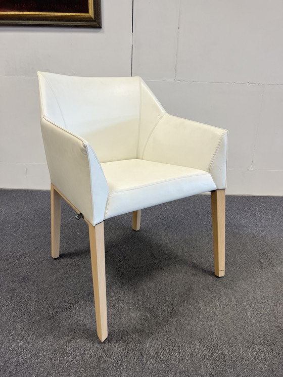 Image 1 of Leolux Pyrite Chair weißes Leder