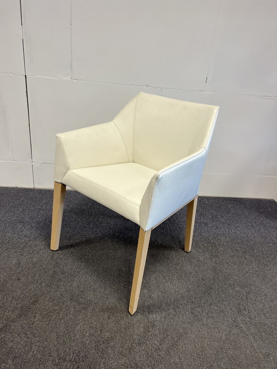 Image 1 of Leolux Pyrite Chair weißes Leder