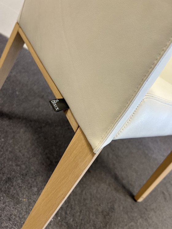 Image 1 of Leolux Pyrite Chair weißes Leder