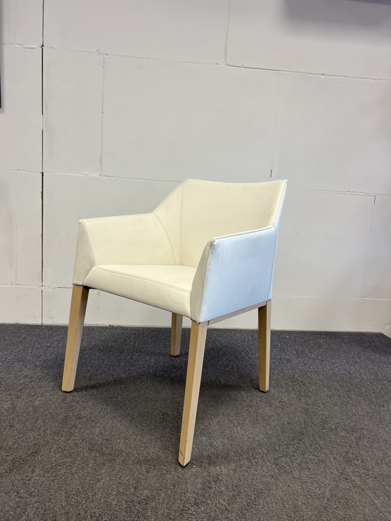 Image 1 of Leolux Pyrite Chair weißes Leder