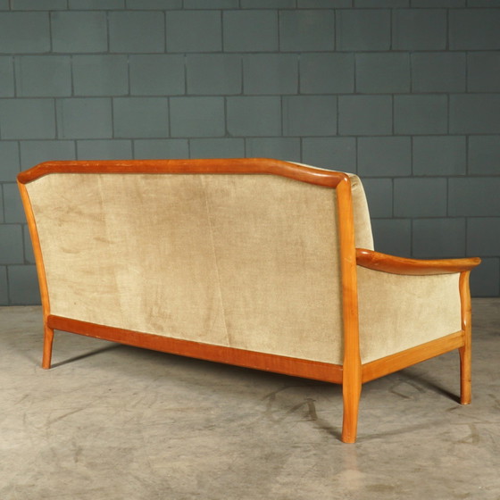 Image 1 of Dreisitziges Sofa aus der Mitte des Jahrhunderts - Velours - 1960er Jahre
