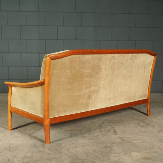 Image 1 of Dreisitziges Sofa aus der Mitte des Jahrhunderts - Velours - 1960er Jahre