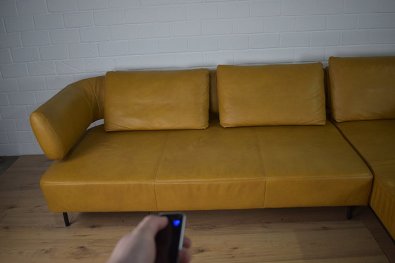 Image 1 of Ledersofa Mit Elektrischer Sitztiefenverstellung Ledercouch Lederecksofa Sofa Couch Ecksofa