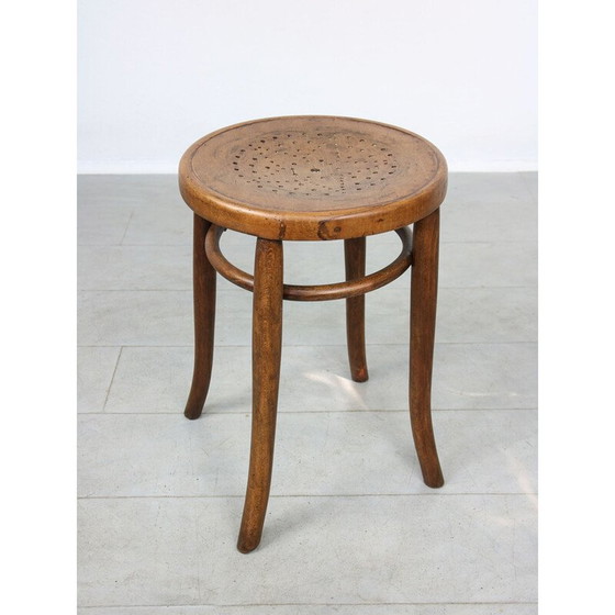 Image 1 of Vintage Bugholz-Sternklavierhocker