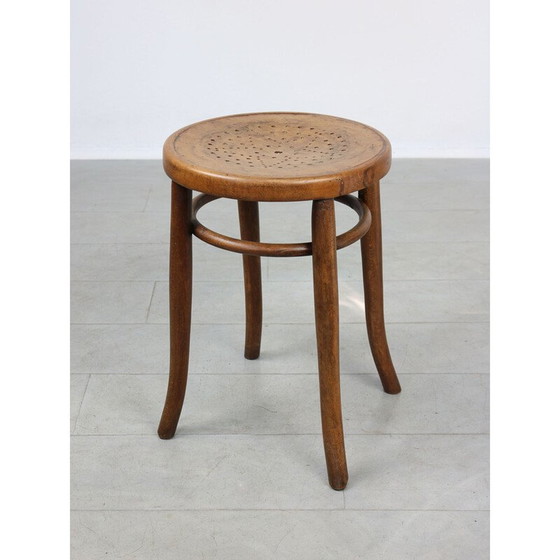 Image 1 of Vintage Bugholz-Sternklavierhocker