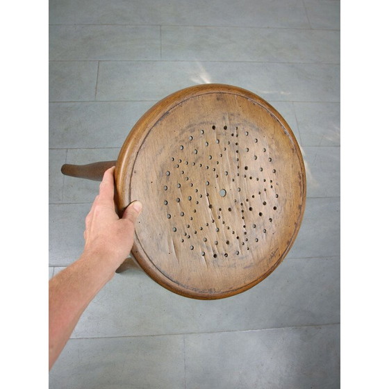 Image 1 of Vintage Bugholz-Sternklavierhocker