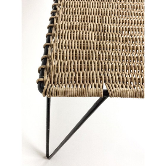 Image 1 of Vintage rattan couchtisch von Raoul Guys