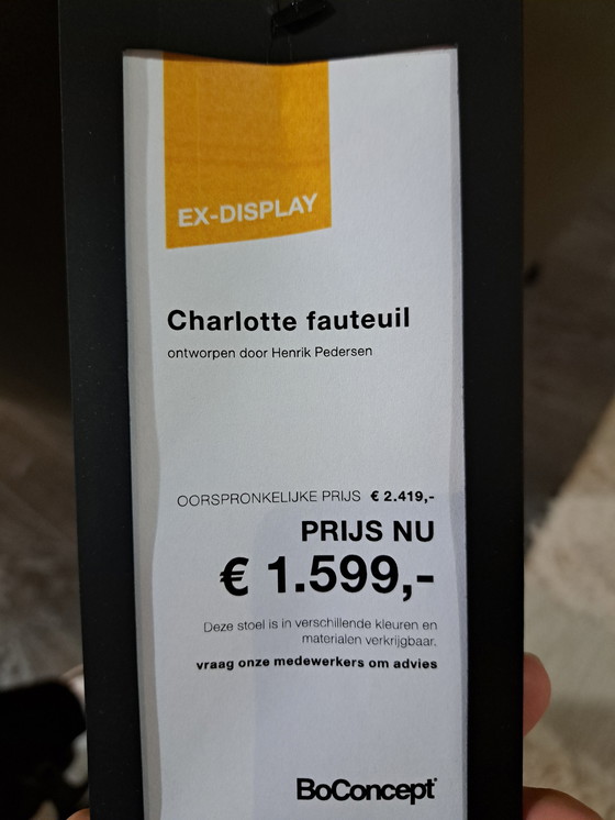 Image 1 of Charlotte Sessel - Olive Grün York Leder 5121 - Boconcept