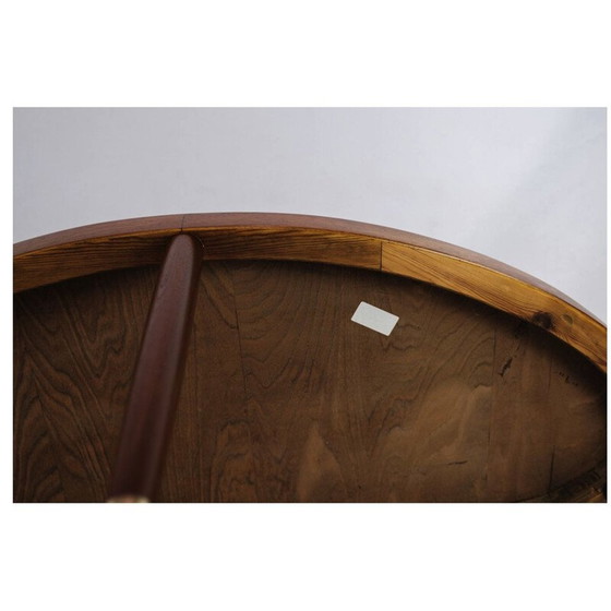 Image 1 of Vintage Couchtisch aus Nussbaumholz mit Glasplatte, Dänemark 1940