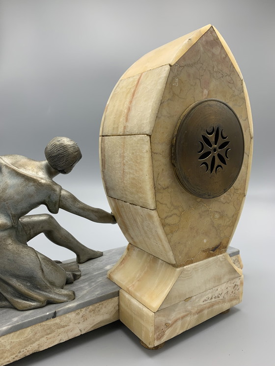 Image 1 of P. Sega Französische Art Deco Kaminuhr