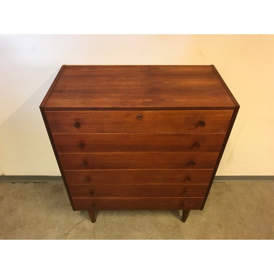Image 1 of Dänische Vintage-Kommode aus Teakholz, 1960er Jahre