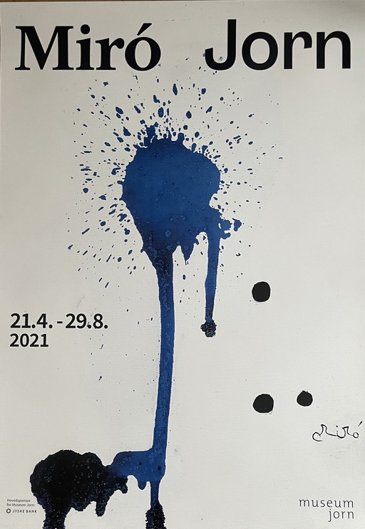Joan Miró (1893-1983), Miró &Jorn, Das Ausstellungs-Originalplakat für die Ausstellung "Miró & Jorn" 2021
