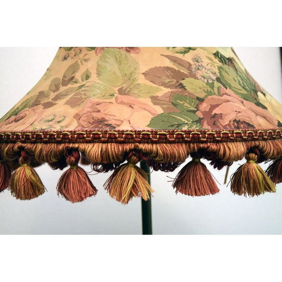 Image 1 of Vintage Keramik Stehlampe mit kleinen Rosen, Italien 1950