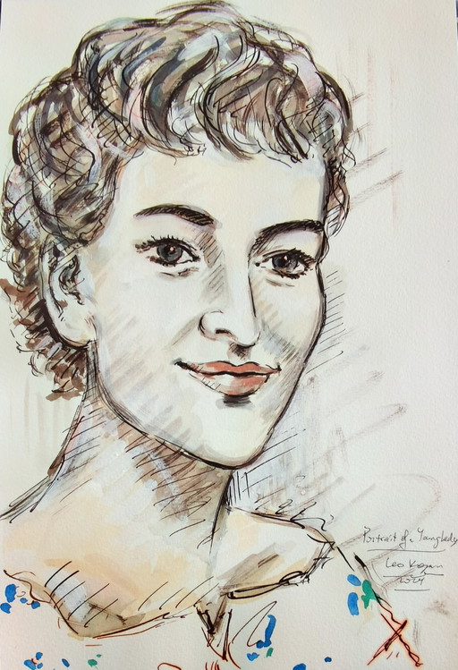 Leo Kogan - Porträt einer jungen Dame