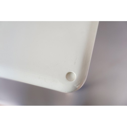 Weißer Kunststoff-Couchtisch, Vintage, von Vico Magistretti für Artemide, Italien 1970