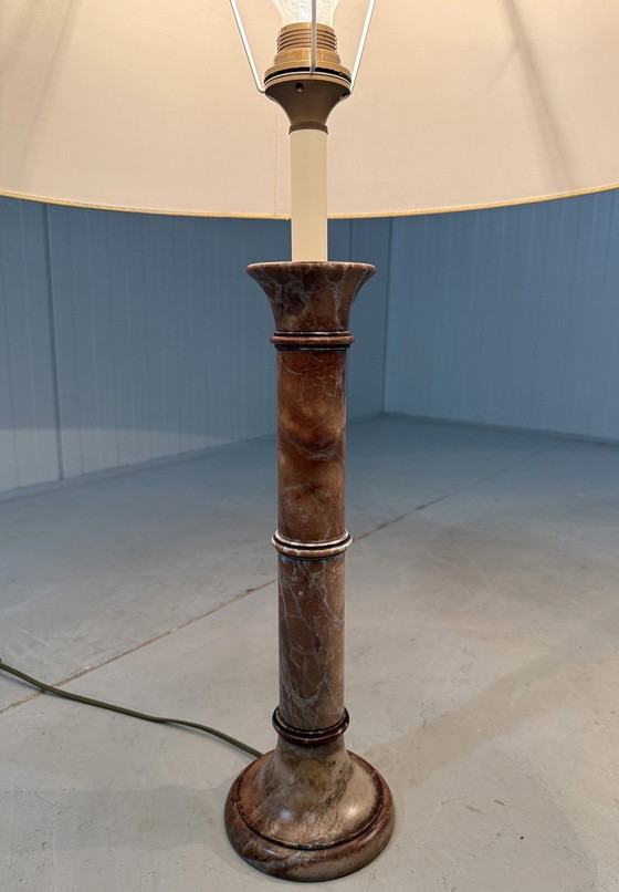 Image 1 of Satz von 2 großen Marmor-Tischlampen 1970'S