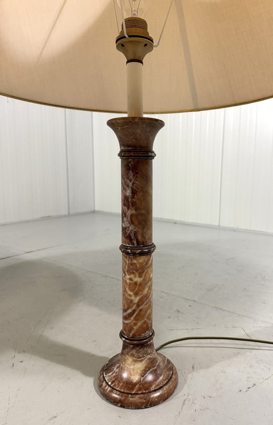 Image 1 of Satz von 2 großen Marmor-Tischlampen 1970'S