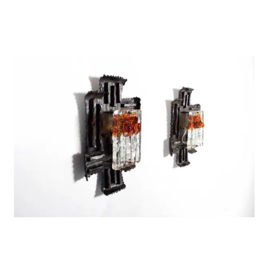 Image 1 of 2x Schwedische Brutalist-Konsolen