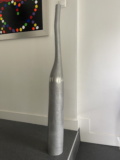 Große luxuriöse Metallvase 1.22M hoch !