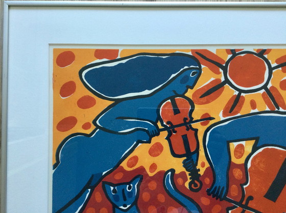 Image 1 of Cees Vis Linolschnitt