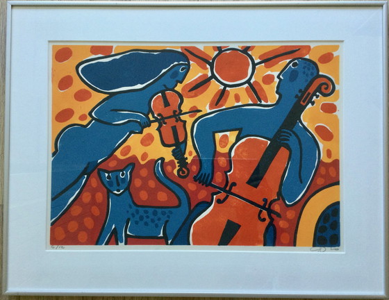 Image 1 of Cees Vis Linolschnitt