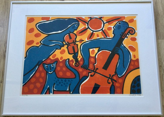 Image 1 of Cees Vis Linolschnitt