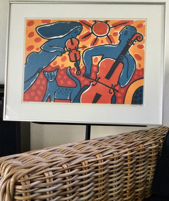 Image 1 of Cees Vis Linolschnitt