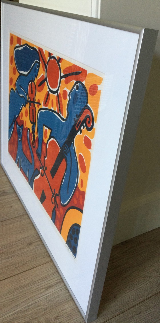 Image 1 of Cees Vis Linolschnitt