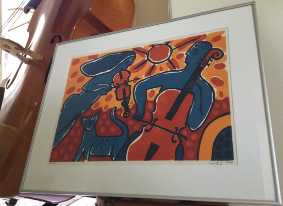 Image 1 of Cees Vis Linolschnitt