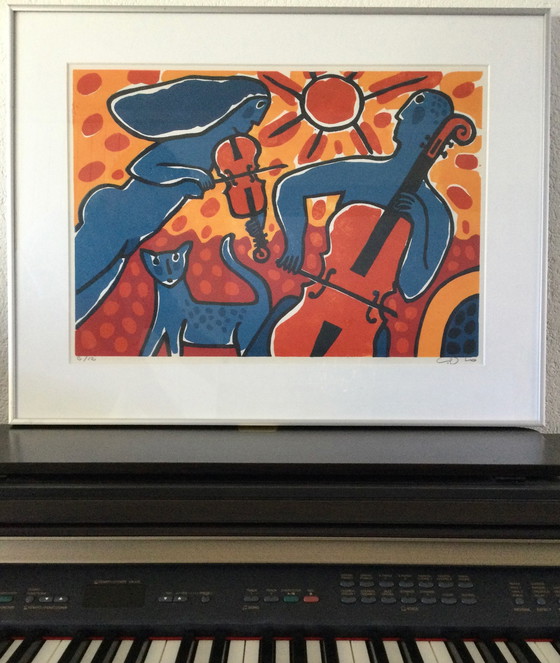 Image 1 of Cees Vis Linolschnitt