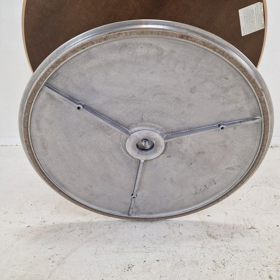 Image 1 of Runder Esstisch aus weiß furniertem Holz von Pierre Paulin für Artifort, 1960