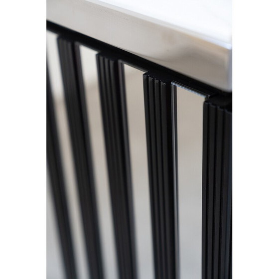 Image 1 of Ein Paar Vitrinen aus Glas und Carrara-Marmor, 1980