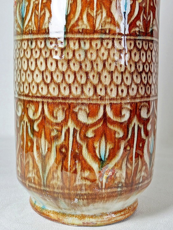 Image 1 of Große Vase handgefertigte & traditionelle marokkanische Töpferei Safi alt XX.